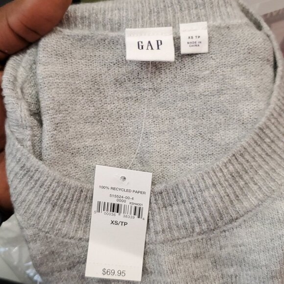 Gap Crazy Stripe Crewneck  Tunic Sweater - Picture 3 of 3